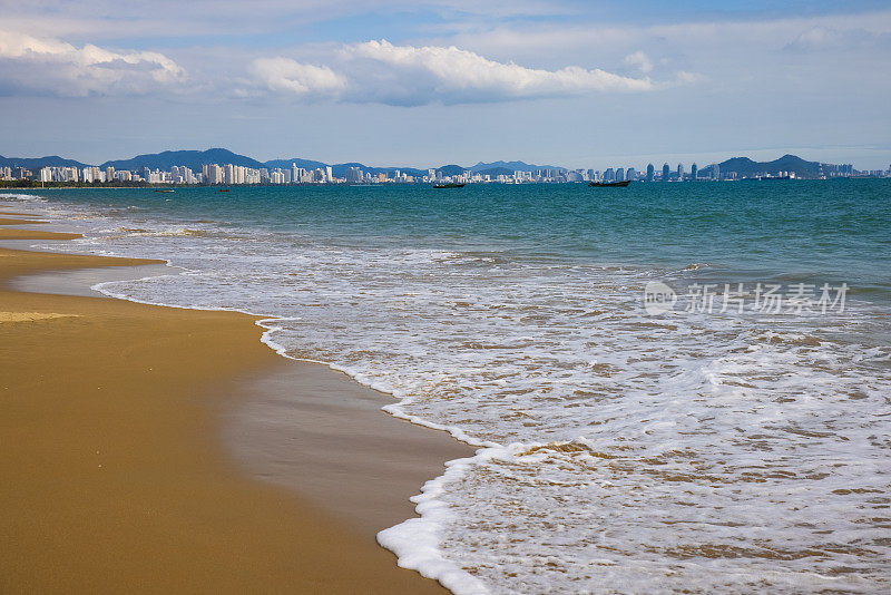 中国三亚的海岸线