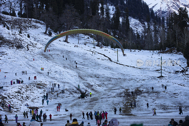 雪山股票照片