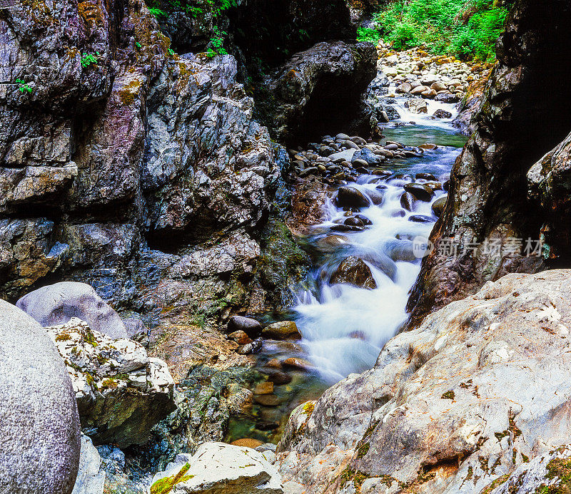 洛基卡皮拉诺峡谷溪流