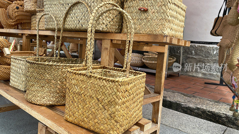 传统手工竹篮