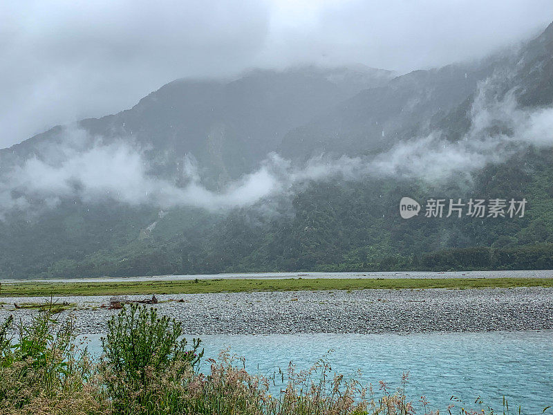 哈斯特河景观，哈斯特，新西兰