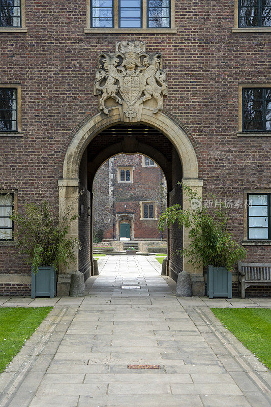 圣约翰剑桥学院，剑桥郡，英格兰，英国。