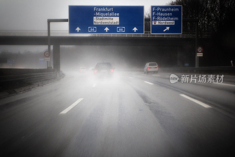 德国高速公路，恶劣天气条件
