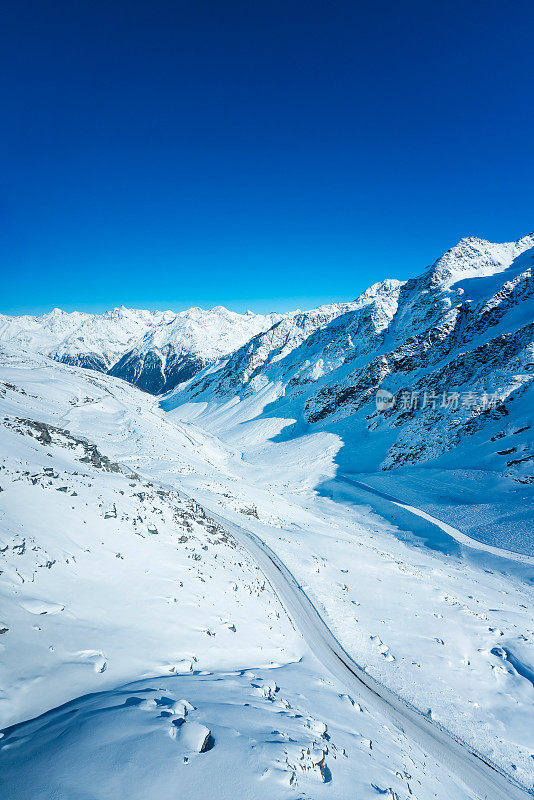 滑雪胜地索尔登山谷，泰洛，奥地利