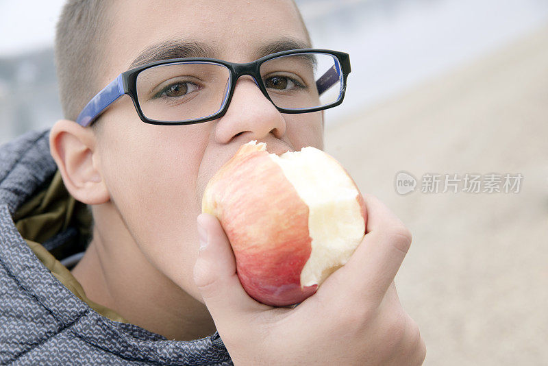 男孩和他的苹果