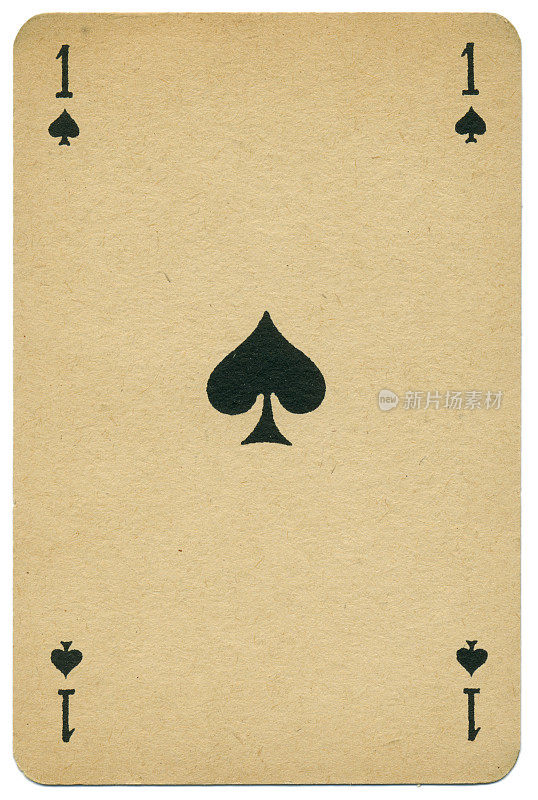 优雅的黑桃a比尔曼扑克牌比利时1910年