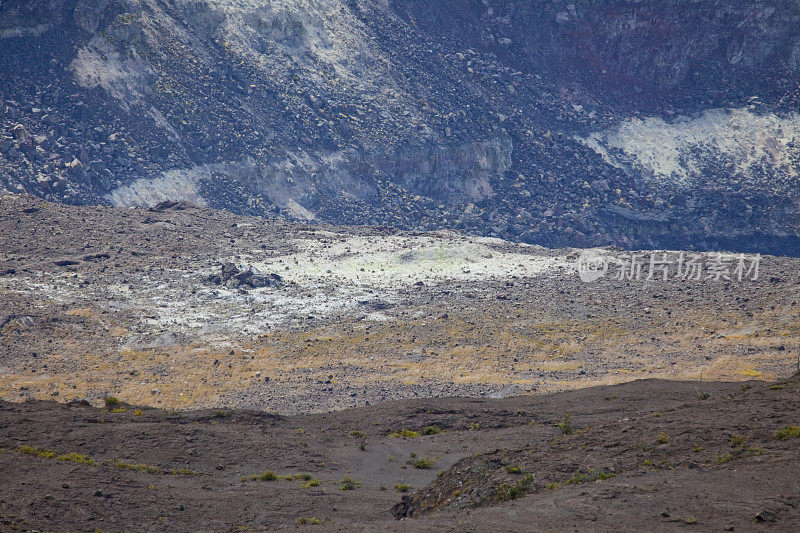 基拉韦厄火山口的硫磺田