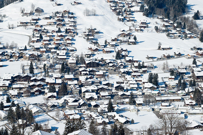 瑞士伦克的冬天