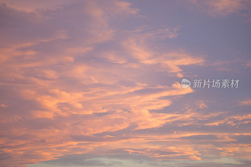 在日落的天空