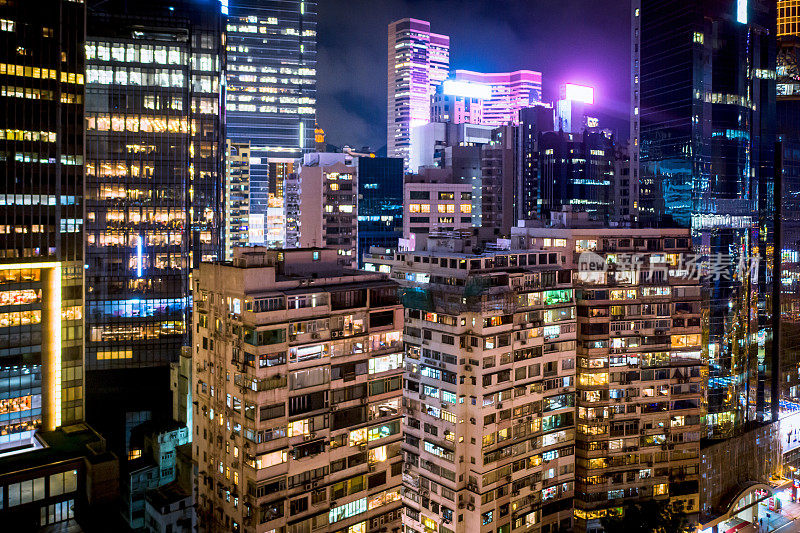 香港的夜景