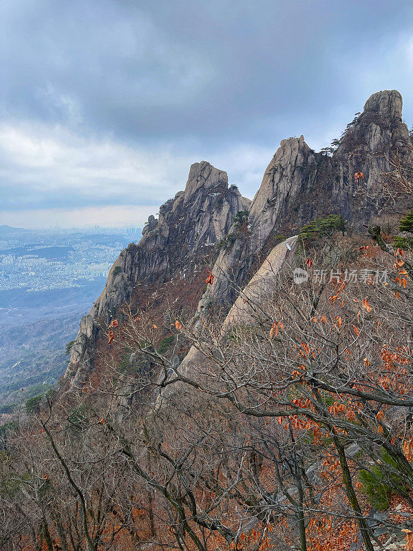 韩国的冬山