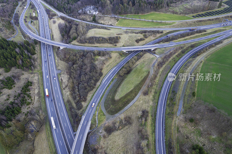 公路及道路交汇处(空中)