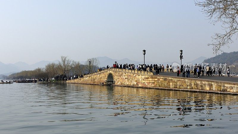 美丽的杭州西湖——石拱桥