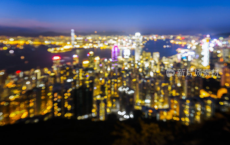 香港维港散景背景