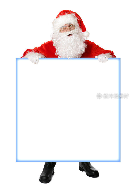 空白标志-圣诞老人的问候(白色)