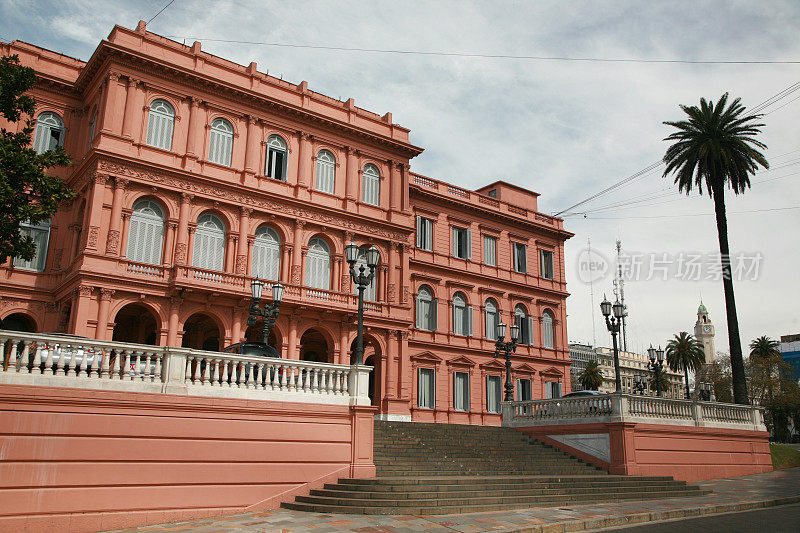阿根廷布宜诺斯艾利斯的粉色房子