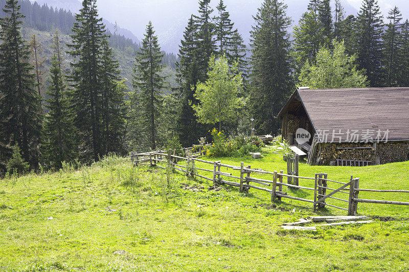 奥地利的高山小屋