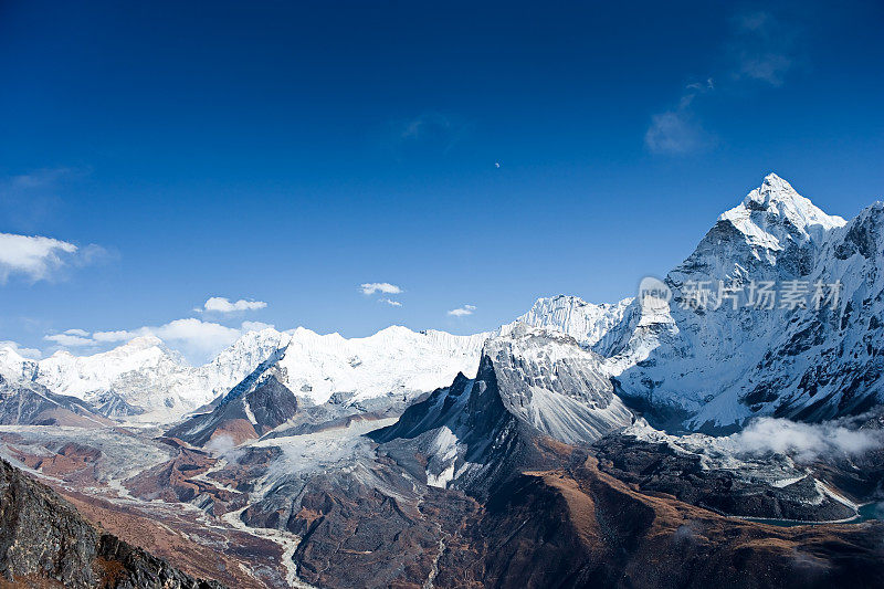 喜马拉雅山全景-阿玛达布拉姆