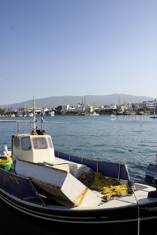 希腊科斯港的渔船