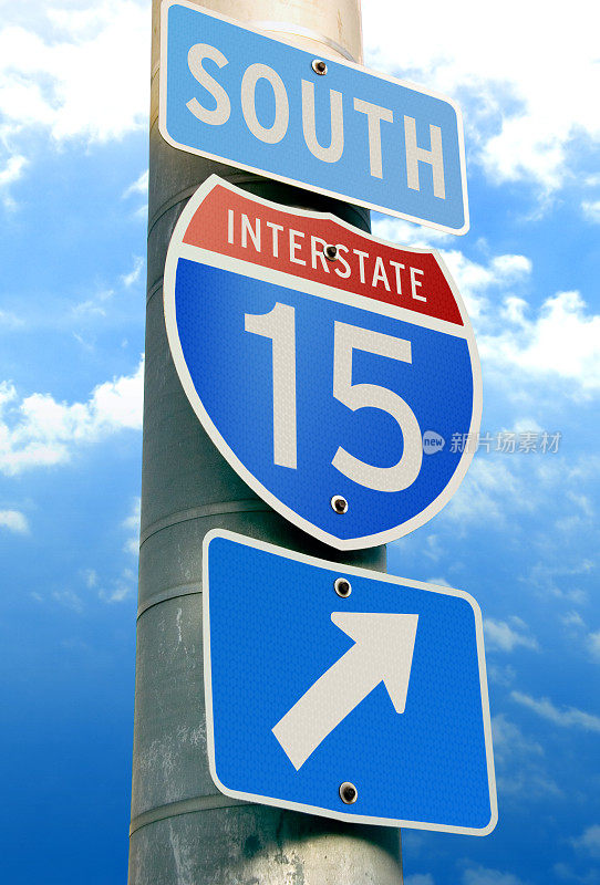 15号州际公路箭头标志