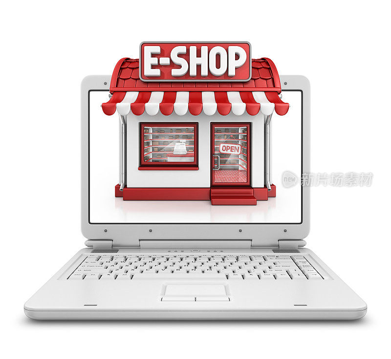 e-shop在笔记本电脑