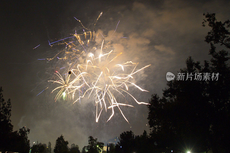 7月4日的烟花庆典，圣诞节和新年