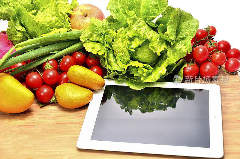 蔬菜品种及平板电脑