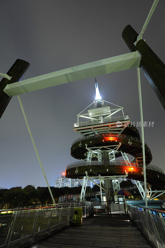 大埔瞭望塔夜景