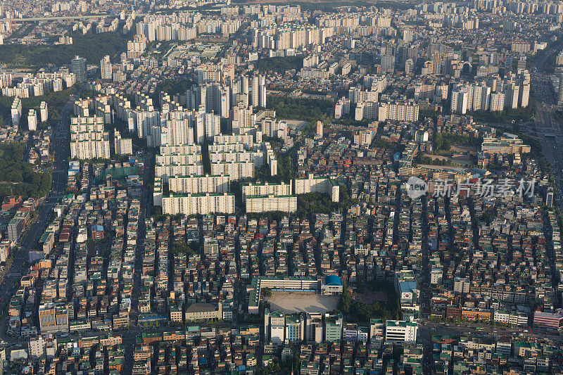 韩国首尔的城市景观