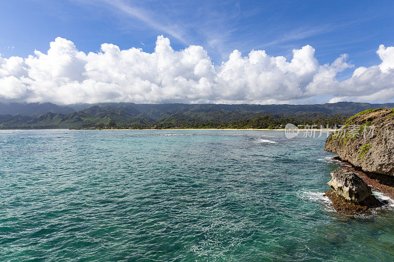 莱角海岸线，瓦胡岛，夏威夷群岛