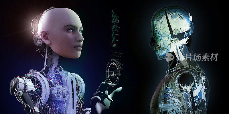 人形机器人创造了控制的半机械人