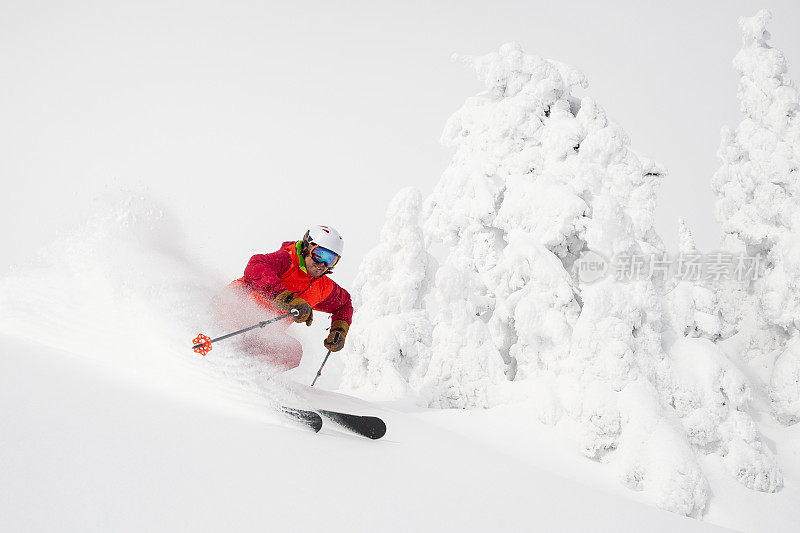 粉滑雪