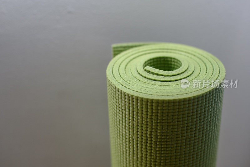 绿色的瑜伽垫