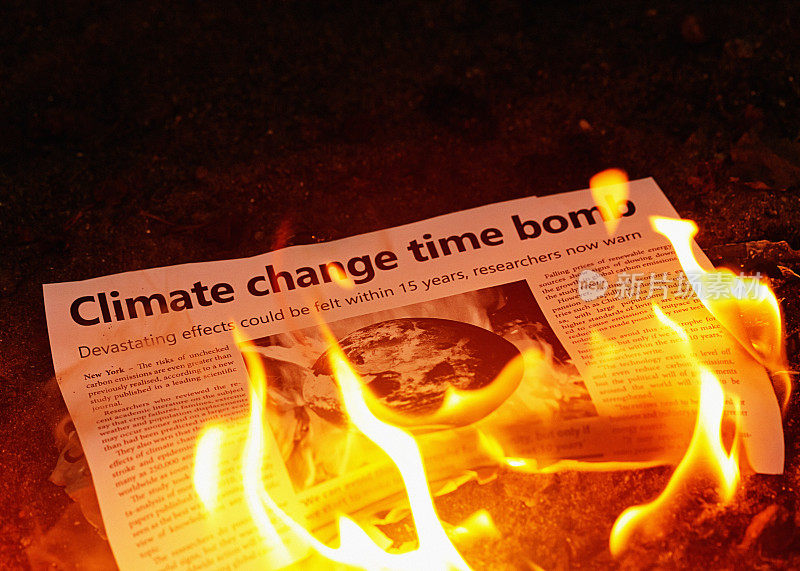 “气候变化定时炸弹”成为报纸头条