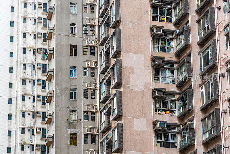 旧社区，香港的公寓大楼