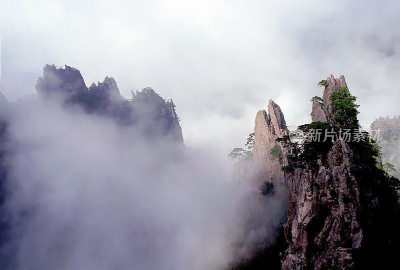 中国黄山的云海