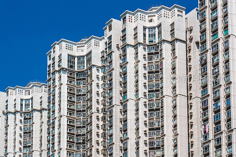 香港的高层住宅大厦