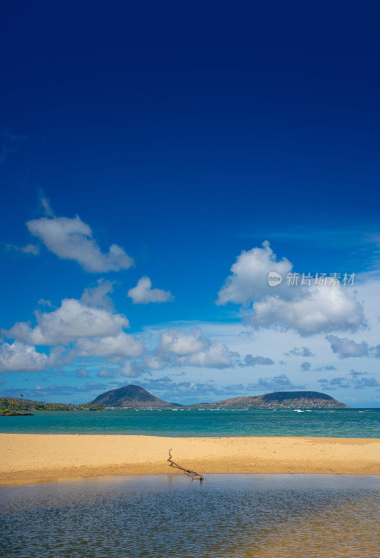 夏威夷瓦胡岛的卡哈拉海滩