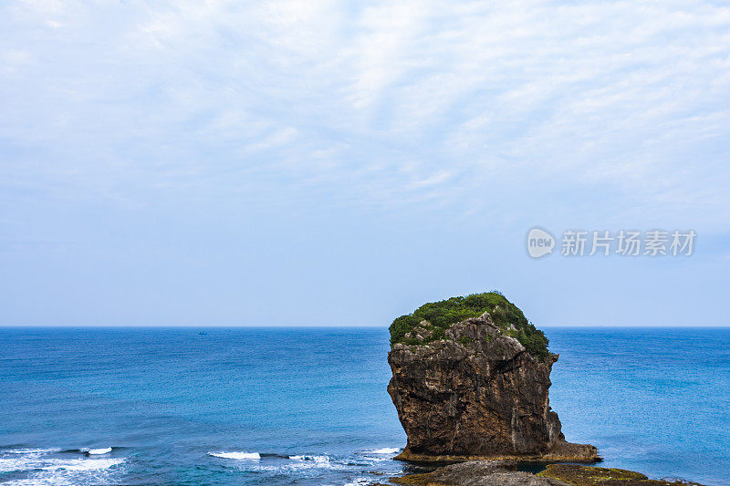 台湾垦丁海岸外的海上暗礁