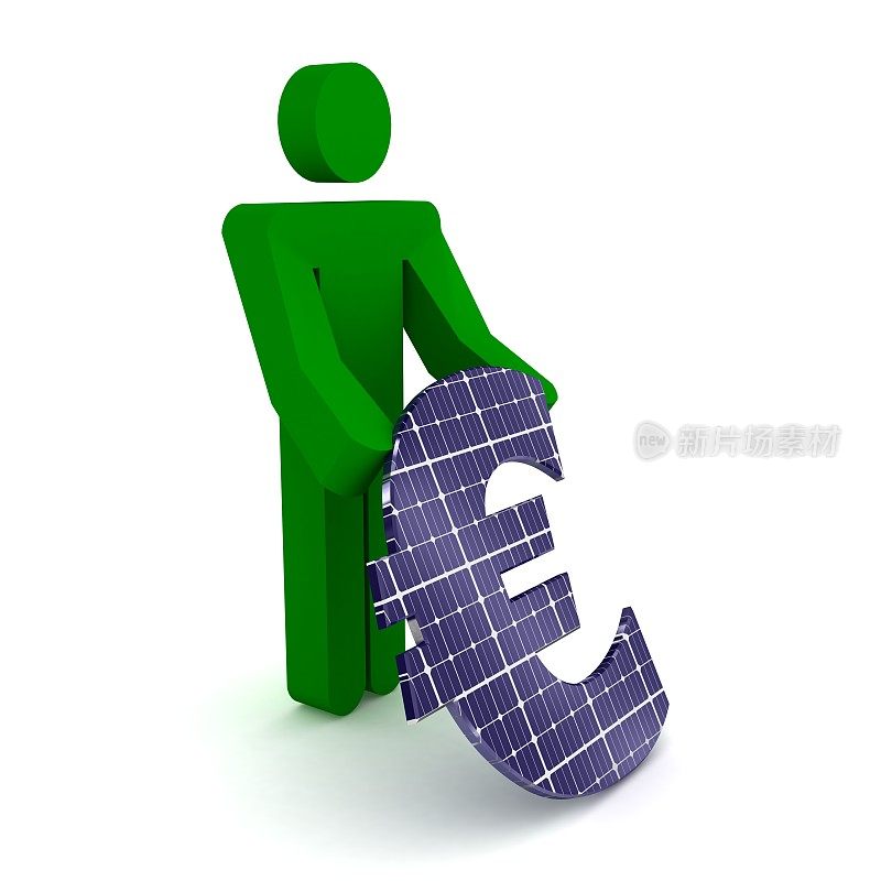 太阳能电池板可再生能源节省投资资金欧元