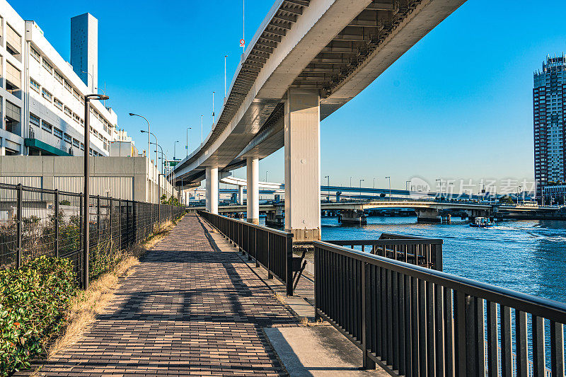 东京有井多运河公园钓鱼区