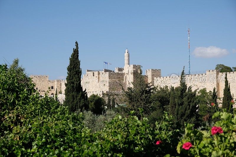 耶路撒冷老城墙大卫塔