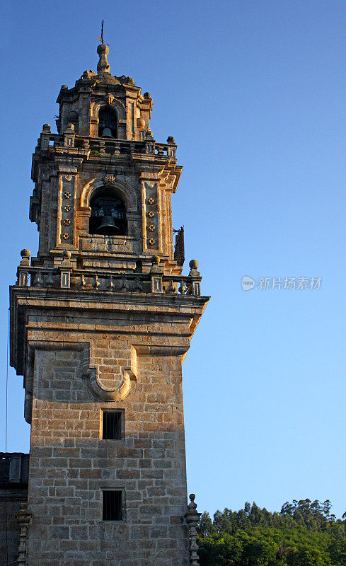 Mondoñedo西班牙加利西亚大教堂钟楼。