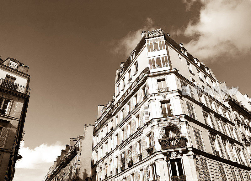 法国，巴黎:第九区的建筑