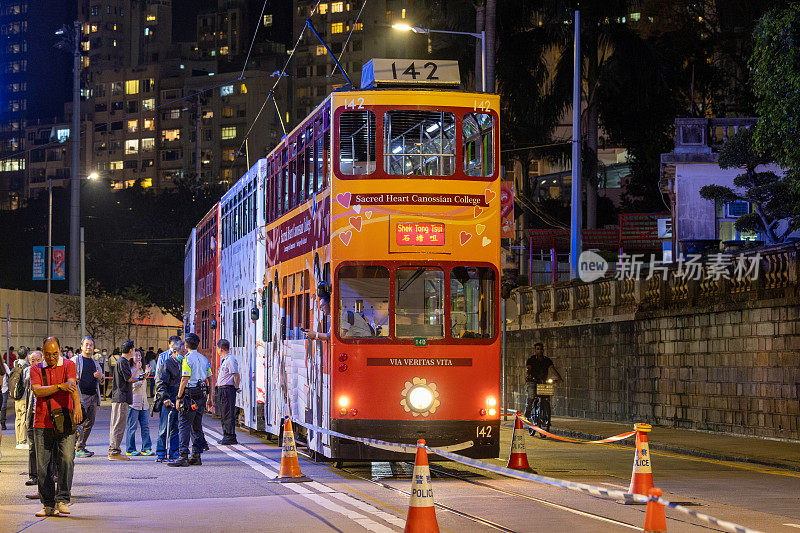 香港跑马地的双层电车