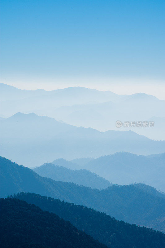 印度北坎德邦的chopta山区