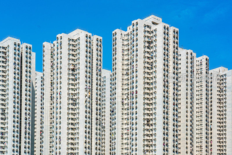 香港拥挤的房屋