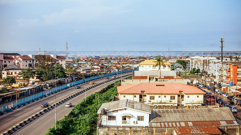 尼日利亚，西非拉各斯的街道