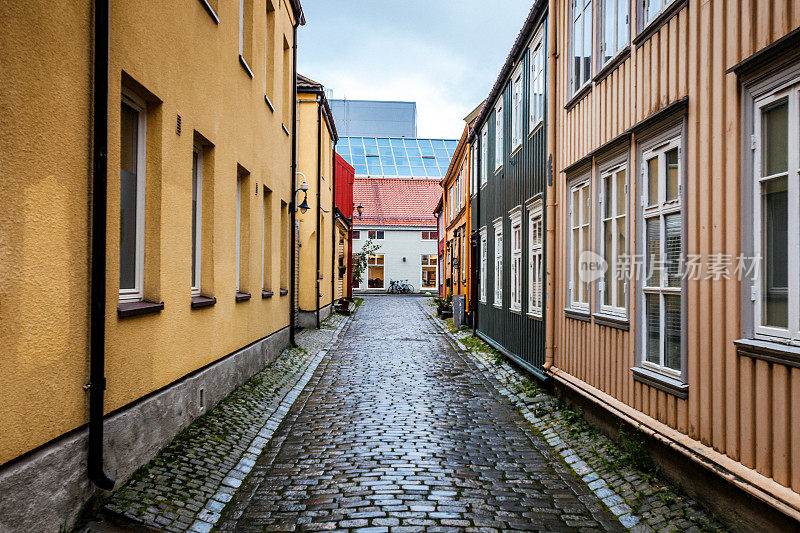 挪威特隆赫姆的街道