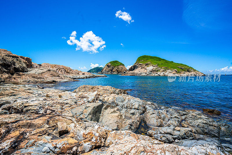 香港鹤咀地区的海景